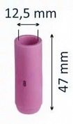 Сопло керамическое №8 d=12,5mm (WP-17-18-26)  L=47mm