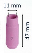 Сопло керамическое №7 d=11,0mm (WP-17-18-26)  L=47mm