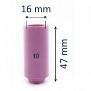 Сопло керамическое №10 d=16,0mm (WP-17-18-26)  L=47mm