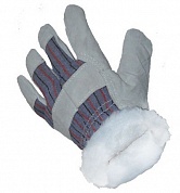 Перчатки спилковые комбинированные утепленные «Ангара»